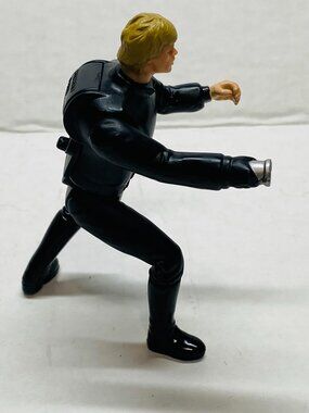 VNTG STAR WARS Luke Skywalker 3.75" Figure Black Jedi Gear 1997 POTF - VGUC